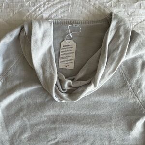 Women's Gray Cowl Neck Sweater